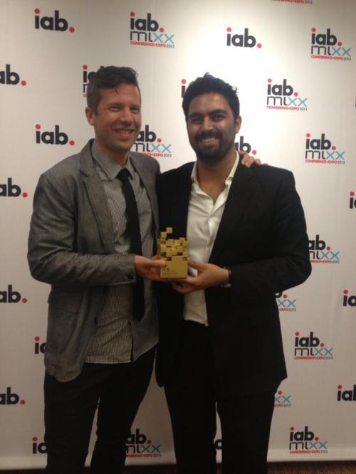 Tim and Emad at IAB Mixx Awards